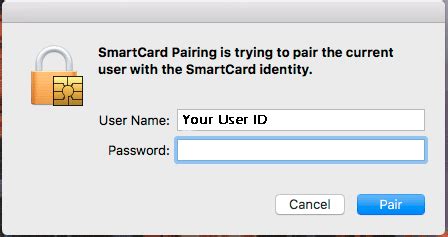 sierra smart card pairing|Use a smart card with Mac .